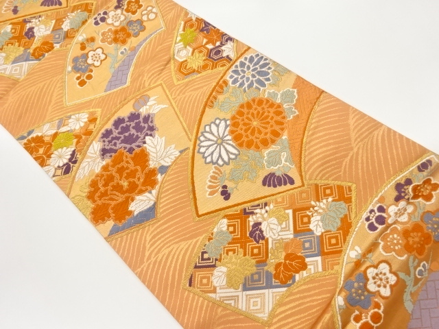 JAPANESE FUKURO OBI / WOVEN FLOWERS